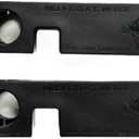 Job Town Tools Onyx FiberPRO Wedge, Fiberglass Infused, Professional Door Chock for Firefighters, Police, EMS, Black Door Stop - Great for Any Profession