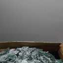 Set of 2 Christmas Trees with Lights 4-FT Artificial Potted Porch Snow Flocked Christmas Tree Battery Powered with 8 Modes and Timer for Indoor Outdoor