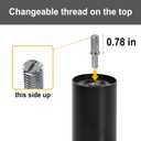 3 Inches Metal Bed Legs Replacement for Electric Adjustable Bed Base Frame, 4 Kinds Screw Thread Contained, Thick Heavy Duty Bed Frame Support Legs