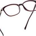 LifeArt Blue Light Blocking Glasses, Anti Eyestrain, Computer Reading Glasses,TV Glasses for Men and Women (04_nola_red)