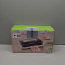 Bonsenkitchen Vacuum Sealer Machine, Globefish Technology for Perfect Vacuum Sealing, Powerful Low-Noise Food Vacuum Sealer with Easy Handle Design, Built-in Cutter and Bag Storage, 2 Bag Rolls (Silver Black)