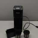 Single Serve Coffee Maker, Iced and Hot Coffee Machine for K Cup & Grounds, Compact Design, 40oz Removable Water Reservoir, 6 to 24 Oz Brew Sizes, Fits 7.3" Travel Mug, Black