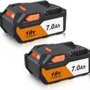 VANTTECH 7.0Ah R840087 18V Compatible with Ridgid 18 Volt Battery R840087 R840086 R840084 R840083 AC840086 AC840085 Replacement for Ridgid 18V Cordless Power Tool Lithium-ion Battery 2 Pack