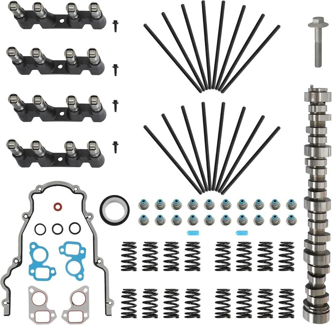 E1840P Sloppy Stage 2 Camshaft Kit w/Pushrods Springs Kit Lifters Kit For GM Chevy Buick Envoy 1999-2007 5.3L 5.7L 6.0L LS1 LS6 LQ4 LQ9 LM7 LR7 V8 Engine PAC-1218 HL2148S
