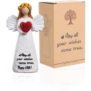 60th Birthday Gifts for Women - Elegant Resin Keepsake Sculpture for 60 Year Old Woman, Best Happy 60th Birthday Decorations & Milestone Celebration Present