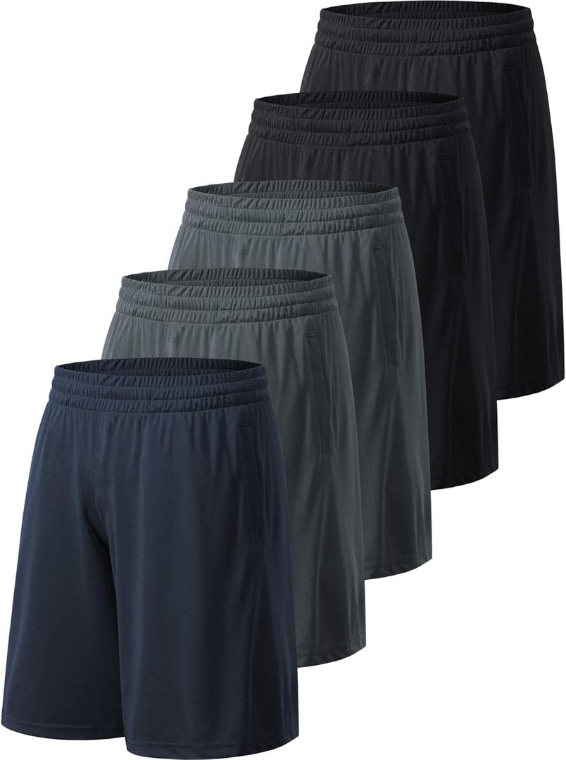 Men's Athletic Shorts with Pockets and Elastic Waistband Quick Dry Activewear Workout Shorts for Men (S)