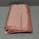 Tudomro 8 Pcs  Rose Gold Round Plastic Tablecloth and Satin Table Runner Set 84 Inch Round Covers 12 x 108 Inch Table Runners for Wedding Birthday Party Baby Shower Anniversary