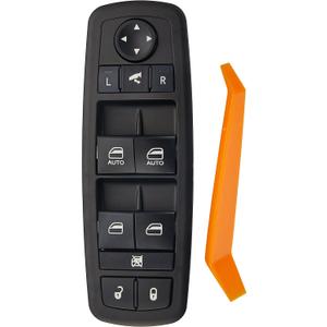 Power Window Switch.11 Metal Pins.Fits for 2016-2018 Ram 1500 2500 3500,2019-2021 Ram 1500 Classic.Driver Side Control Door vidrios Master Switch. Replaces 56046826AC (Green Light)