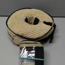 Soft Inflatable Dog Cone for Surgery Recovery, Protective Dog Donut Collar with Shield to Stop Licking Wounds, 2-in-1 Patented Comfort Blow-Up Collar for Small Pets, Chihuahua (Khaki, S) (S (Neck: 5"-8"))