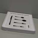 21-Piece Modern Stainless Steel Silverware Sets with Organizer Tray Silver Tableware Cutlery Set Fork Spoon and Knife Flatware Sets Heavy Duty Eating Kitchen Utensil Set Service for 4, Dishwasher Safe (12.8" x 11.3")