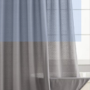 VOILYBIRD Grey Linen Shower Curtain, Farmhouse Bath Decor Slub Texture Neutral Elegant Long Shower Curtain with Hooks, Size 43x78 In.