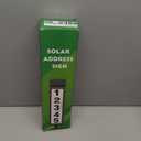 Solar Illuminated LED Lighted Address Sign, House Numbers for Outside Yard Home, Numbers Plaque Outdoor Waterproof, Black