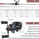 Sougayilang Baitcasting Rod and Reel Combo, 2-Piece Medium Rod with 8.0:1 High-Speed Baitcaster Reel, Magnetic Brake System, Travel-Friendly Bass Fishing Kit for Beginners to Pro