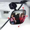 Automotive Interior Rearview Baby Mirror right Wide Angle Convex Mirror for Infant Toddler Child Children Backseat Adjustable Rearview, Standard