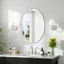 28x20 Inch Bathroom Mirrors for Over Sink, Frameless Mirrors for Wall | Beveled Bathroom Mirror, Bathroom Vanity Mirror for Bedroom Living Room Entryway Home Decor