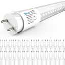 Sunco 30 Pack T8 LED Bulbs 4 Foot, 48 Inch Tube Light Bulbs Fluorescent Replacement, Single or Double Ended Hybrid Type A+B, 2400 LM, 20W, 6000K Daylight Deluxe, Clear Lens ETL.