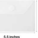 3x5 Plastic Envelopes Hook Loop Closure Coupon Receipt Storage Holder 20 Pack