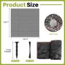 Koi Pond Netting Kit 14 x 14ft, Heavy-Duty Pe, Bird Deer Fence Netting, Durable Net Cover for Leaves, Protect Fish from Blue Heron Bird, Cats & Predators, Stakes & Ties Included
