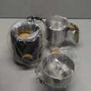 AMZCHEF Milk Frother Steamer, 8-in-1 IH Induction Heating Frother with 2 Cups (21oz & 13.5oz), Automatic Cold Foam & Heated Milk Maker for Latte, Cappuccino, Hot Chocolate (Black)