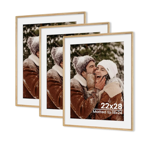 Axeman 22x28 Natural Solid Oak Wood Picture Frame with 18x24 Mat, Premium Rustic Wooden Photo Frames with Tempered Glass, Poster Photo Frame for Gallery Wall Hanging, 3 Packs Axeman 22x28 Natural Solid Oak Wood Picture Frame with 18x24 Mat, Premium Rustic Wooden Photo Frames with Tempered Glass, Poster Photo Frame for Gallery Wall Hanging, 3 Packs