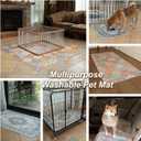 nunubaby Washable Pee Pads for Dogs, Stylish, Non-Slip and Leak-Proof Pee Pads. Reusable Potty Pads for Dogs for Crates and Floors.(Beige/Multi, 48" x48" ) (48x48 Inch (Pack of 2))