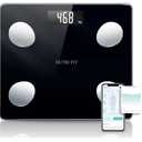 NUTRI FIT Scale for Body Weight Digital Bathroom Smart Scale with Bluetooth for BMI, Body Fat, Muscle Mass, 20 Body Composition Analyzer Health Monitor Sync Apps 330lbs, Batteries Included