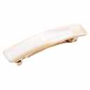 French Amie Small 2 1/4 inch Celluloid Handmade Hair Barrette No Slip Grip Durable Styling Women Hair Accessories Hair Clip for Girls, Made in France(Ivory)