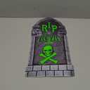 TOKLYUIE Fluorescent Halloween RIP Tombstone