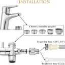 Sneatup Faucet Aerator to Garden Hose Diverter (5 adapters + Quick Connector)