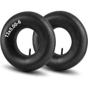 13x5.00-6" Inner Tubes, 2 Pack Heavy Duty 5.00-6/4.00-6 Replacement Tire Inner Tube with Straight Valve Stem Universal Fit for Razor Dirt Quad Lawn Mowers ATVs Yard Tractor Snow Blower and More