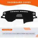 Dashboard Cover Dash Mat Fit for Su-baru Outback 2019-2015 (for B15 Body Code,Without HUD Models),Car Dash Board Mat Anti-Glare Carpet,Non-Slip Pad Sunshield Protector (Black)