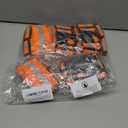 5 Pack Mount Marter Reflective Vest, Lightweight Safety Vest For Women, Men And Kids, Adjustable Reflective Running Vest With 360 High Visibility For Running, Cycling, Motorcycle, Orange 1-2