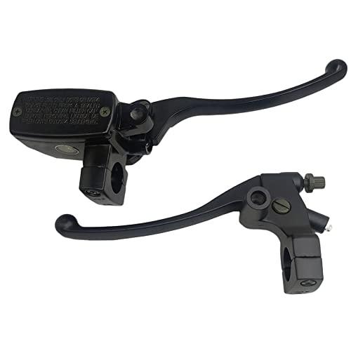 XDF 1 inch 25mm Motorcycle Handlebar Brake Master Cylinder Clutch Lever Left Clutch Lever Right Brake Master Cylinder Compatible for Honda Shadow VT600 VT750 VT1100 VT1300