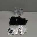 Nuogo 24 Set Employee Appreciation Gifts Bulk for Coworkers 2.87 oz Because Work Shot Glasses with Thank You Keychains Organza Bags for Team Coworker Employee Staff Office Women Men