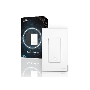 MOES Zigbee 3 Way Light Switch, 1 Gang Smart Wall Switches Single Pole, Require Neutral Wire, Support Remote Control, Compatible with Alexa/Google Assistant