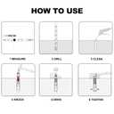 2 x Party Animals 1/4 x 3-3/4 Inch Wedge Anchor, 10 PCs Zinc-Plated Industrial Anchor Bolts for Cement, Concrete