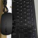 Wireless Bluetooth Keyboard and Mouse Set, Portable Slim Silent Cordless Keyboard and Mouse Combo Compatible with iPad/Mac/MacBook/Android/Windows/PC/Computer,Black