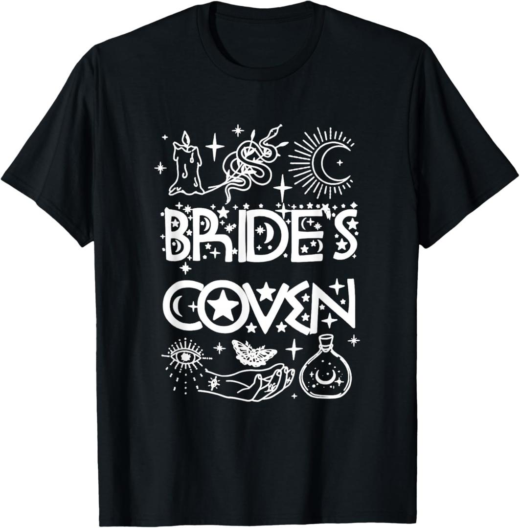 Bachelorette Party Bride & Bridesmaids Witch Bride's Coven T-Shirt, XS