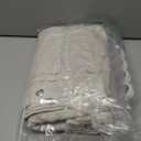 Linen Shower Curtain Beige, Fabric Boho Farmhouse Shower Curtains for Bathroom Cream Cotton Natural Cloth Liner Set 72" W x 90" L