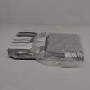 Bedsure Twin Comforter Set 5 Pieces, Frost Grey Striped Bedding Set for All Seasons, Reversible, Cationic Dyeing Bed in a Bag with Comforter, Sheets, Pillowcase & Sham