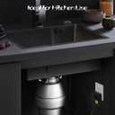 Garbage Disposal Air Switch Kit Sink Top Waste Disposal Stainless Steel Black On/Off Air Button Food and Waste Disposals Part by Etoolcity, UL Listed