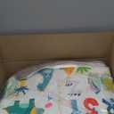 Baby Play Mat - Thicken 50x50 Inch Soft Foam Crawling Mat for Playpen & Floor, Non-Slip Waterproof Playmats for Infants & Toddlers, Portable Foldable & Machine Washable, Dinosaur & Letters