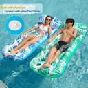 Jasonwell Inflatable Pool Float Lounge - 2 Pack Floaties Rafts for Adults Floating Lounger Sun Tanning Floats Cool Water Floaty Swimming Lake Beach Party Toys