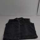 Denim Vest Jacket for Men Fashion Stretchy Trucker Sleeveless Jean Outerwear L