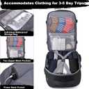 DEYACE Travel Backpack for Men Women, TSA Approved Carry On Backpack Personal Item Size Airplane Approved Weekender Bag, Water Resistant Lightweight Laptop Daypack for Flight, Black