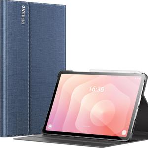 INFILAND Case for Galaxy Tab S11 2025 11 Inch, Multi-Angle Stand Cover Compatible with Samsung Tab S11 5G SM-X736B/ SM-X730 [Auto Wake/Sleep],(Navy)