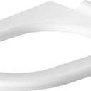 Seat ring Starck 3 whiteopen- front2-pieceplast.hingesSCel.
