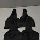 Hanes Womens Wireless Bra, Smooth Comfort Full-Coverage T-Shirt Bra for Women, 2-Pack, L