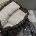 Westinghouse Electric Blanket Twin Size, Super Cozy Luxury Faux Fur & Sherpa Heated Blanket with 10 Heating Levels & 1-12 Hours Auto Off, Fast Heating Blanket, Machine Washable, 62x 84 Inch Charcoal (Darkgrey Stripe)