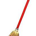 Rocky Mountain Goods Small 34" Broom for Kids and Toddlers - Solid Wood Handle - 100% Natural Corn Bristles - Ideal Size for Kids - Heavy Duty - Toy Broom